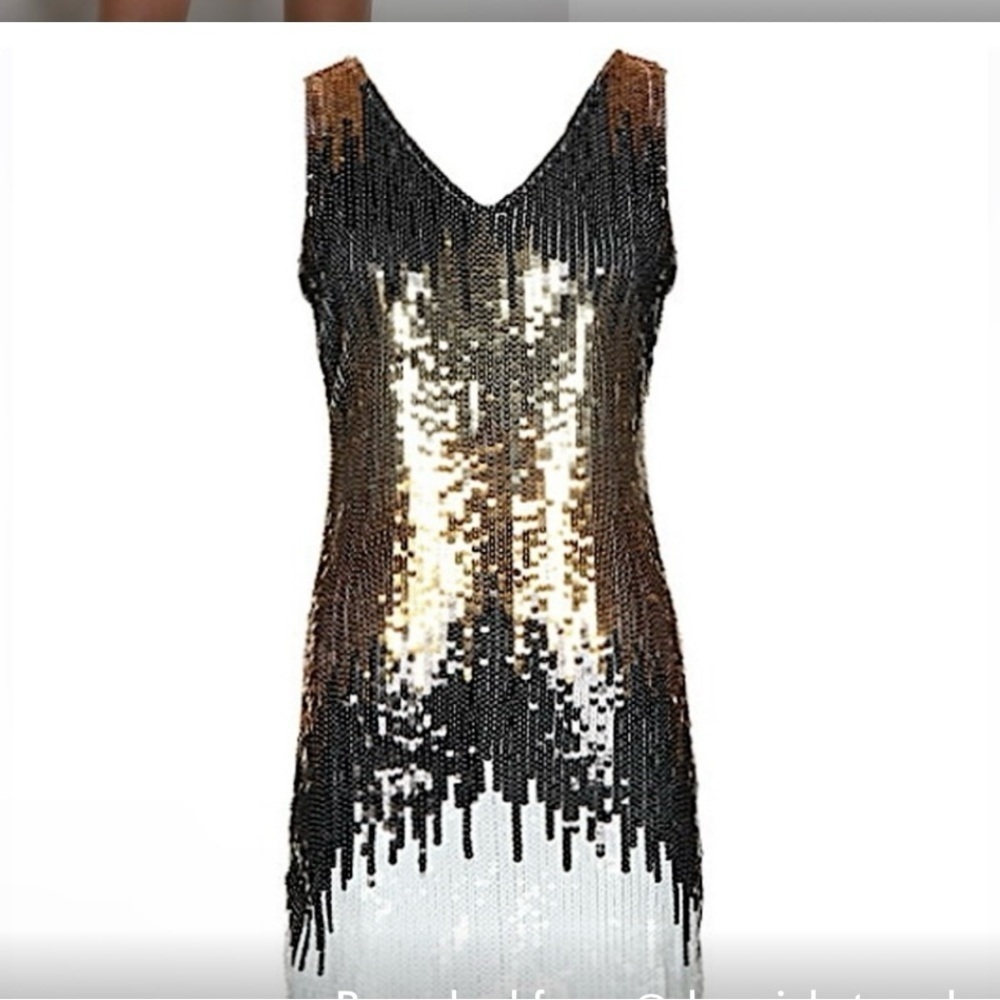 Lydia Ombré Sequined Dress NWT
